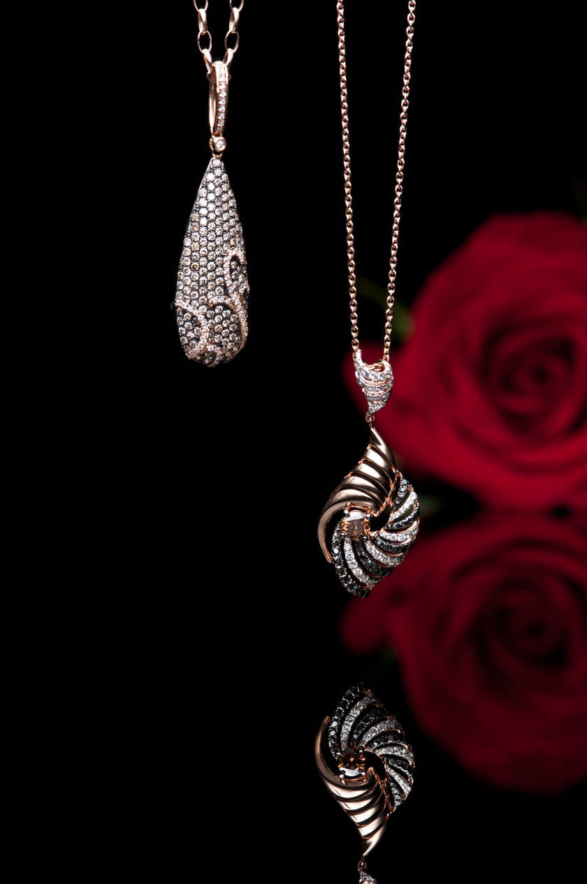 Jewelry with red rose